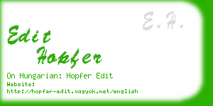 edit hopfer business card